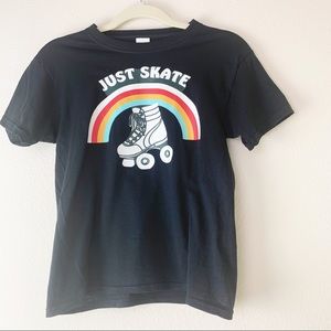 Just skate, vintage inspired,size small, 💯 cotton
